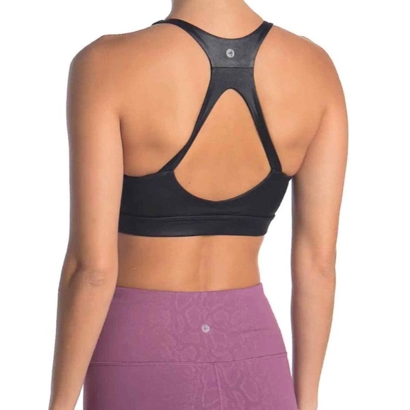 NWT 90 Degree by Reflex [ XS ] High Neck Sports Bra in Gunmetal‎ - Picture 12 of 12